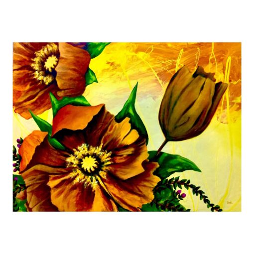 Sepia Poppies