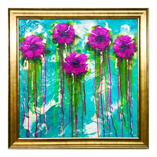 Five Pink Fleurs