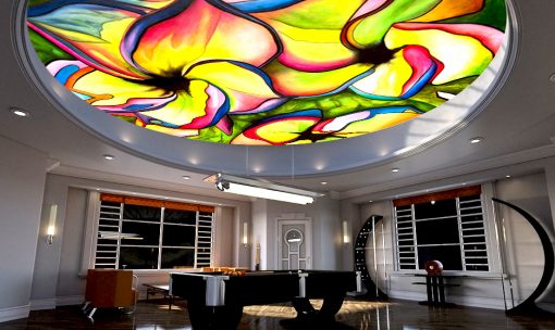 Stretched Ceiling mock-up example 1